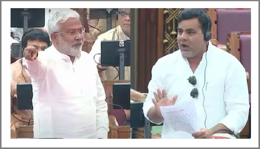'Swear on your wife', 'Swear on your wife..'-Minister SwatantraDev Singh said this to SP MLA Faheem Irfan in House, 