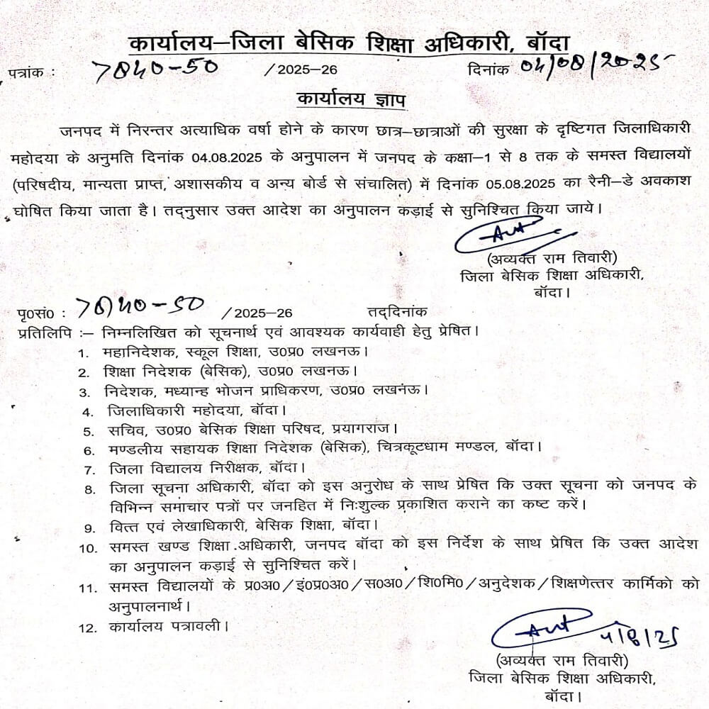 Impact of the news: Schools from class 1 to 8 closed-DM J.Reebha issued orders