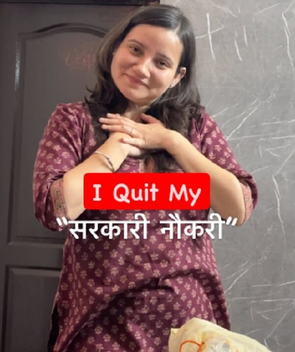 29year girl Vani left her government bank job in one go-shared video and told reason..