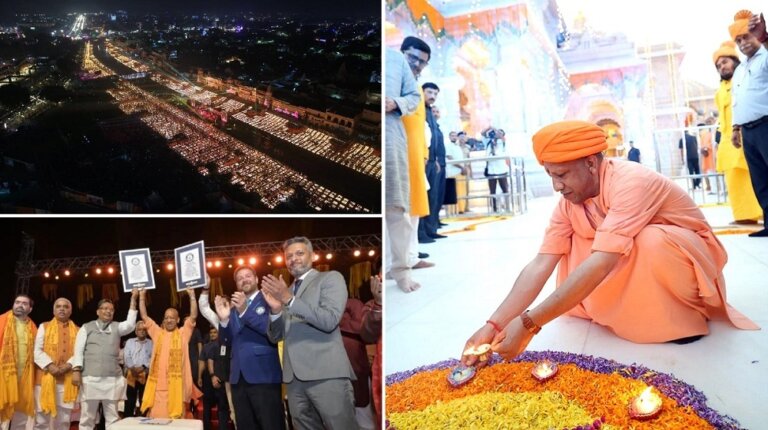 Ram Ram Lord Ram's city Ayodhya illuminated with 26 lakh lamps