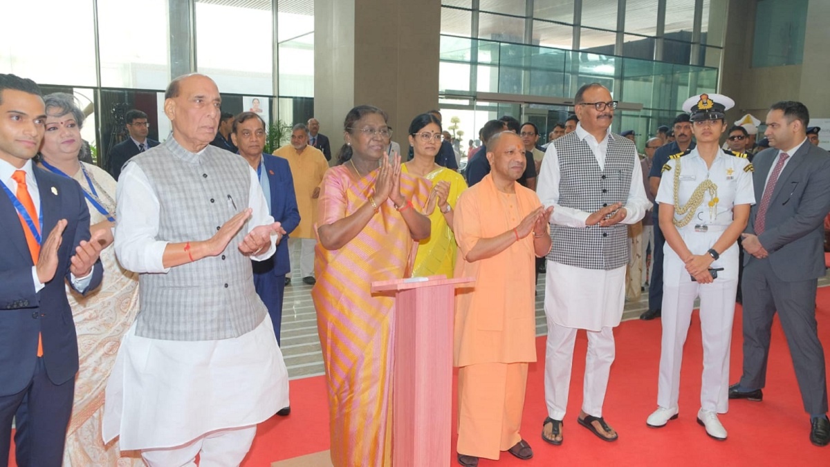 Ghaziabad: President inaugurated hospital-CM Yogi, Defense Minister and Health Minister were also present