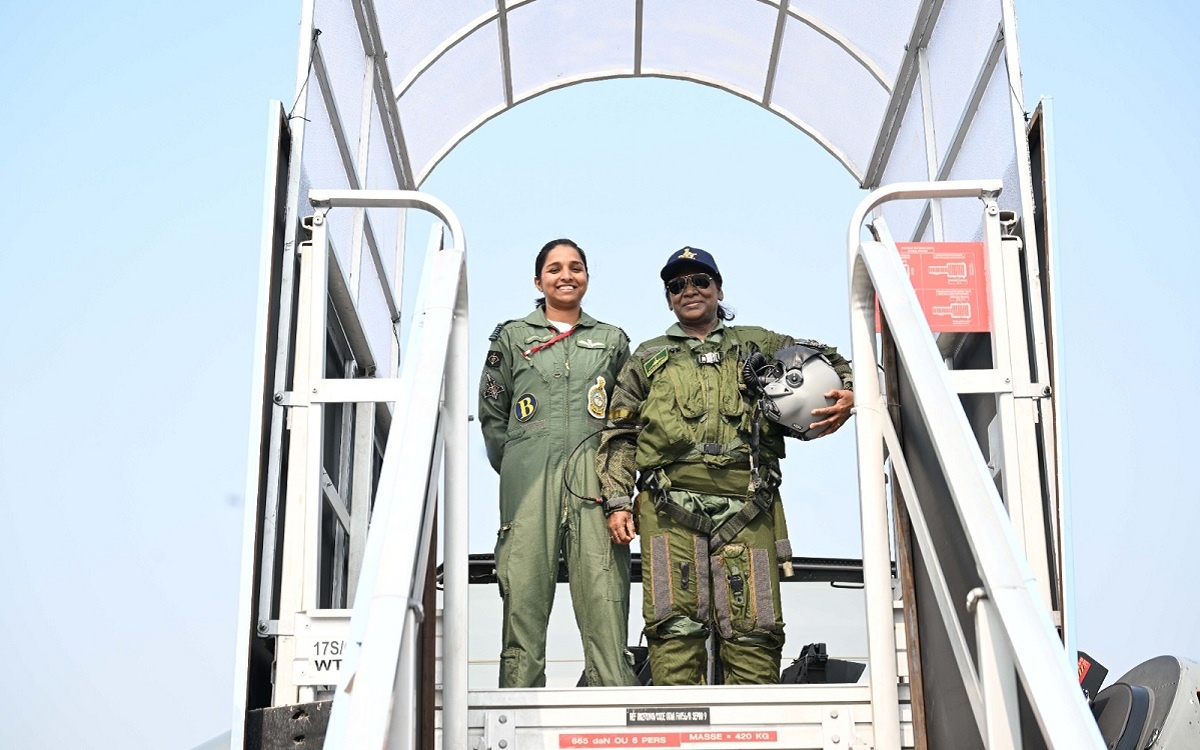President Draupadi Murmu creates history by flying in Rafale fighter jet 
