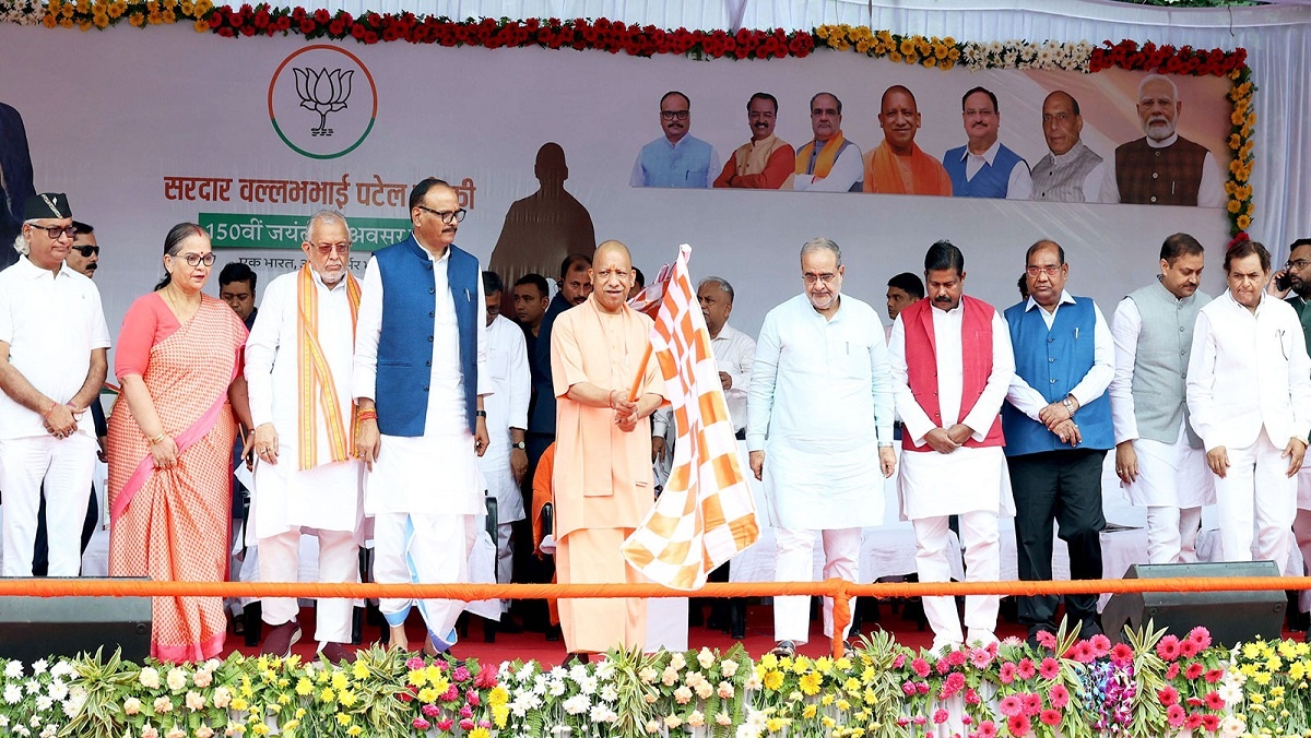 Sardar Patel's 150th birth anniversary: ​​CM Yogi-Deputy CM and BJP state president paid tribute 