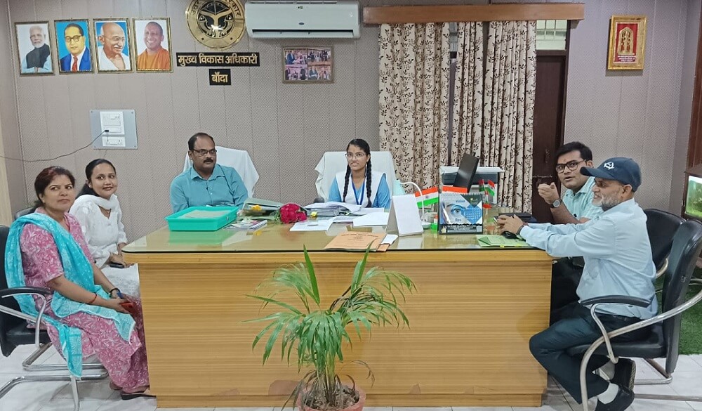 In Banda girl students took over DM and ADM's chairs and gave instructions
