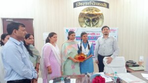 In Banda girl students took over DM and ADM's chairs and gave instructions