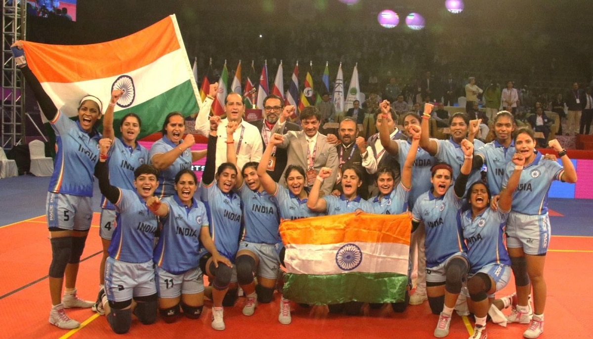 three WorldCups in 30 days.. India's daughters have now won WorldCup2025 in Kabaddi