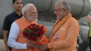 PM Modi reaches Kashi-will flag off 4 new Vande Bharat Express trains