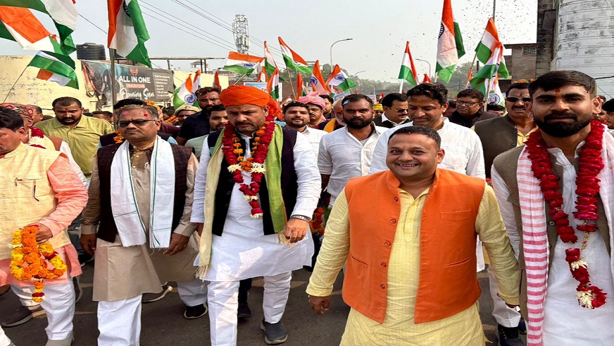 Banda: Banda crowds in unity march on Sardar Patel's birth anniversary-Deputy CM's program cancelled 
