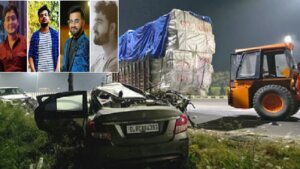 majoraccident-in-up-Amroha-four-doctors-killed-onhighway-car-collides-parked-dcm