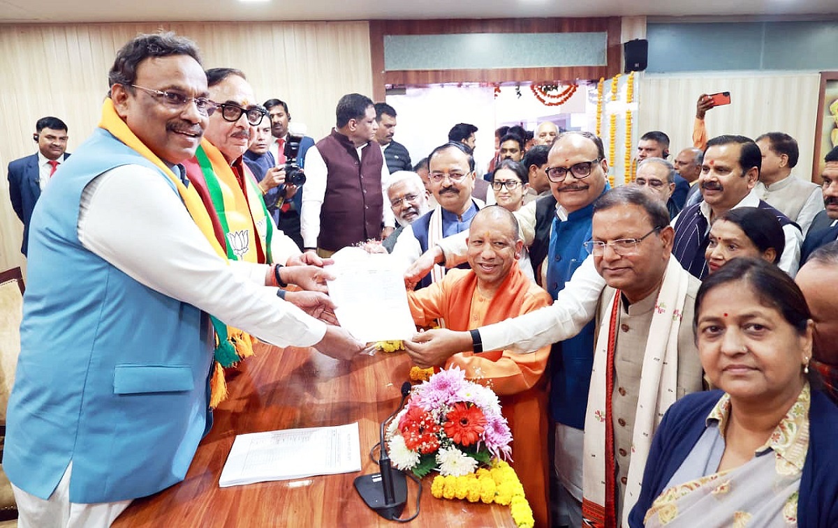 PankajChaudhary files nomination for BJP state president CMYogi becomes proposer