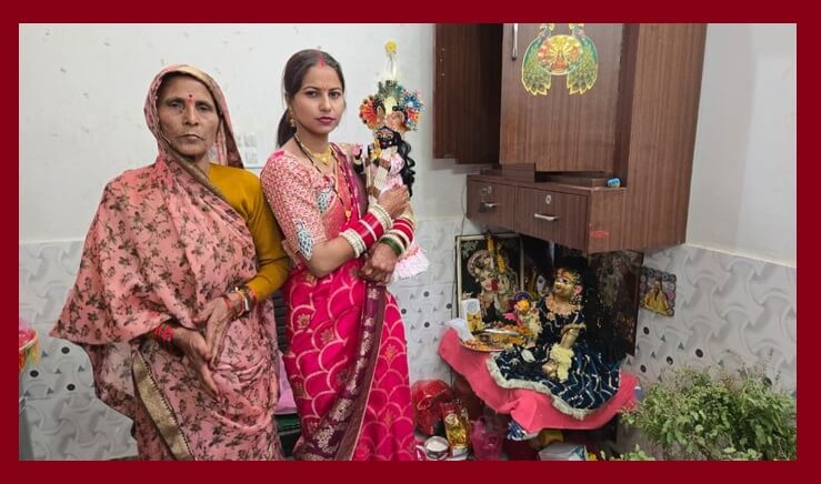 Pinky Sharma immersed in devotion-marries Kanha in Badaun