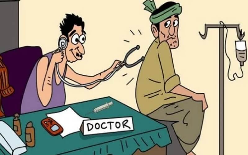 Banda: Shops of quack doctors are set up in Tindwari-Bendaghat