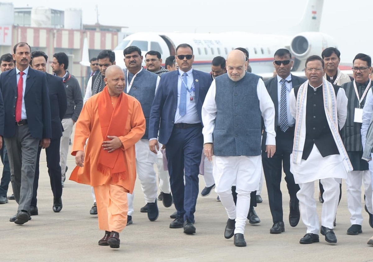 Lucknow: Home Minister Amit Shah and CMYogi on 'Uttar Pradesh Day'