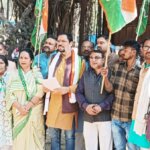 बांदा में कांग्रेसियों का प्रदर्शन, शंकराचार्य पर FIR का विरोध