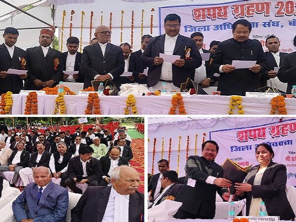 बांदा जिला जज ने दिलाई अधिवक्ता संघ के पदाधिकारियों को शपथ