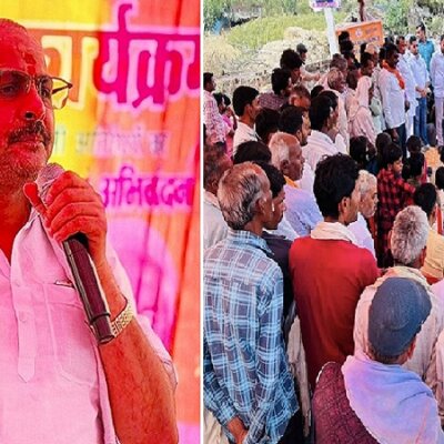 बांदा सदर विधायक ने करोड़ों की सड़क परियोजनाओं का किया भूमि पूजन 