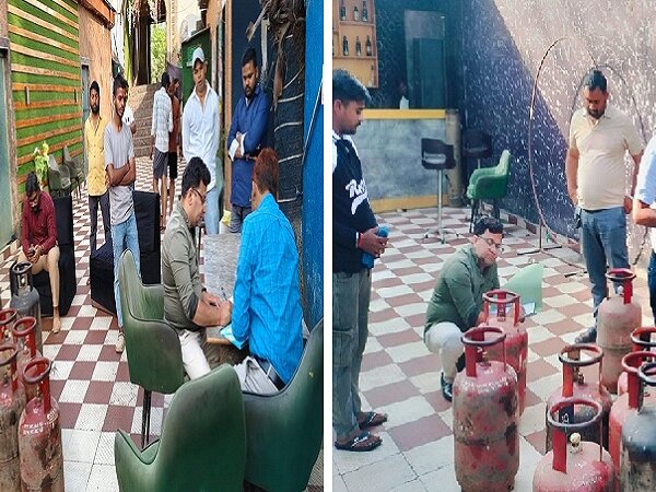 बांदा में रेस्टोरेंट-होटलों और एजेंसियों पर छापे-गैस जमाखोरी पकड़ी