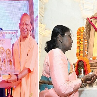 अयोध्‍या में राष्‍ट्रपति द्रौपदी मुर्मू ने राम मंदिर में की श्रीराम यंत्र की स्‍थापना