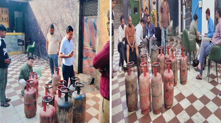 Banda Raid on SaiDarbarHotel Cylinder hoarding caught