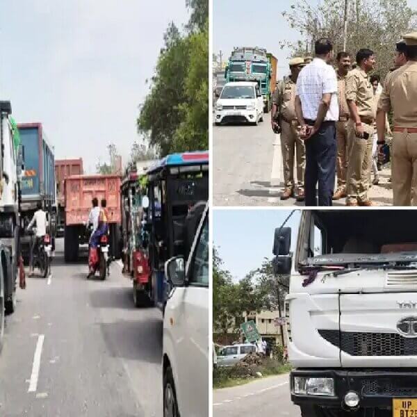 बांदा में दर्दनाक हादसा, ट्रक की टक्कर से छात्र की मौत-भाई गंभीर