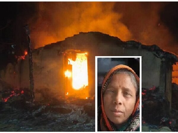 दर्दनाक: बांदा में आग में जलकर पत्नी की मौत-पति गंभीर, बिजली तार बना काल