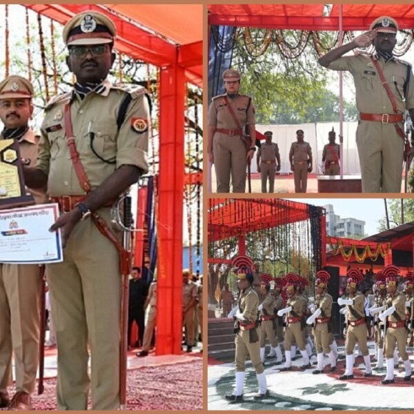 बांदा पुलिस लाइन में रिक्रूट आरक्षियों का दीक्षांत समारोह भव्य रूप से आयोजित