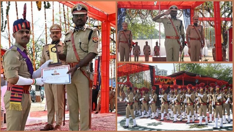बांदा पुलिस लाइन में रिक्रूट आरक्षियों का दीक्षांत समारोह भव्य रूप से आयोजित