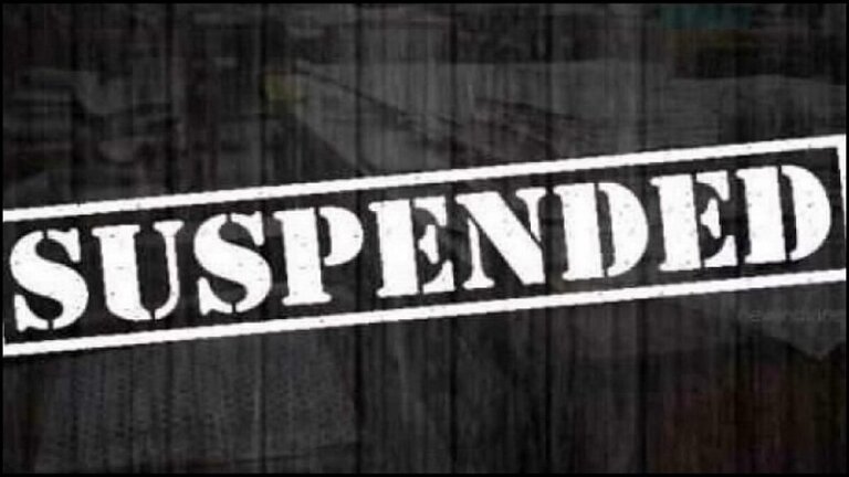 ward boy was suspended for drunken behavior while on duty in Banda