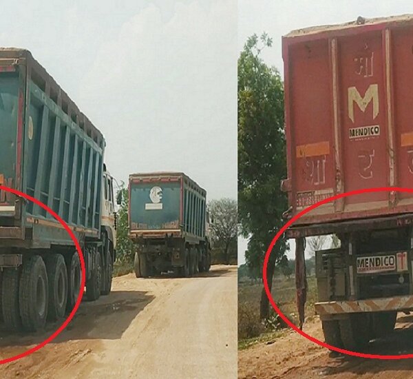 एमपी बॉर्डर से बांदा तक बेखौफ खनन ओवरलोडिंग-बिना नंबर प्लेट दौड़ते सैकड़ों ट्रक-ARTO बोले..