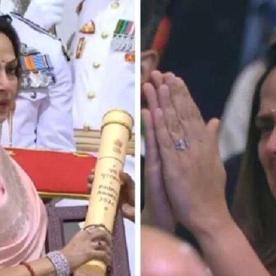 महान अभिनेता धर्मेंद्र को पद्म विभूषण-पिता को याद कर रोईं अहाना, हेमा भी नहीं रोक पाईं आसूं
