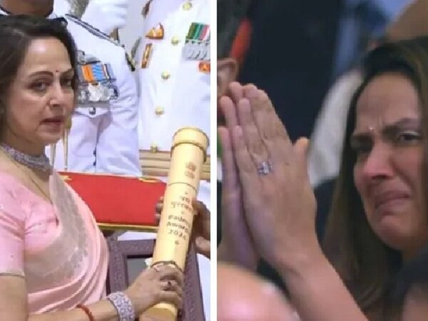 महान अभिनेता धर्मेंद्र को पद्म विभूषण-पिता को याद कर रोईं अहाना, हेमा भी नहीं रोक पाईं आसूं
