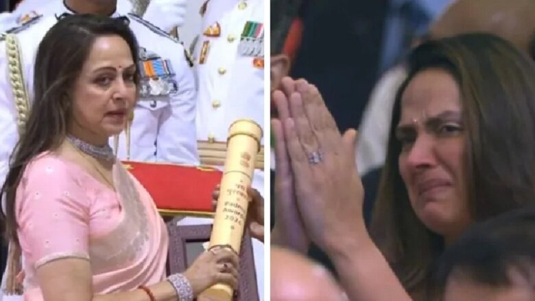 महान अभिनेता धर्मेंद्र को पद्म विभूषण-पिता को याद कर रोईं अहाना, हेमा भी नहीं रोक पाईं आसूं