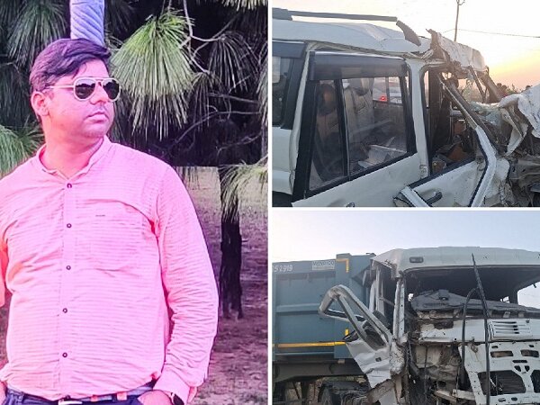 बांदा में हाइवे पर स्काॅर्पियो-डंपर में भीषण टक्कर, एक की मौत-दूसरे की हालत गंभीर