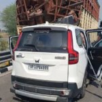 बांदा में बड़ा हादसा-बुंदेलखंड एक्सप्रेसवे पर स्काॅर्पियो सवार चार की मौत-युवती गंभीर