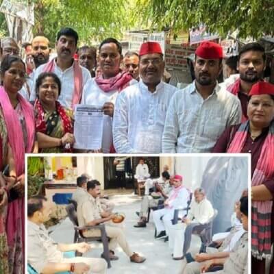 बांदा: सपा जिलाध्यक्ष हाउस अरेस्ट-सपाइयों का महंगाई के खिलाफ प्रदर्शन-ज्ञापन