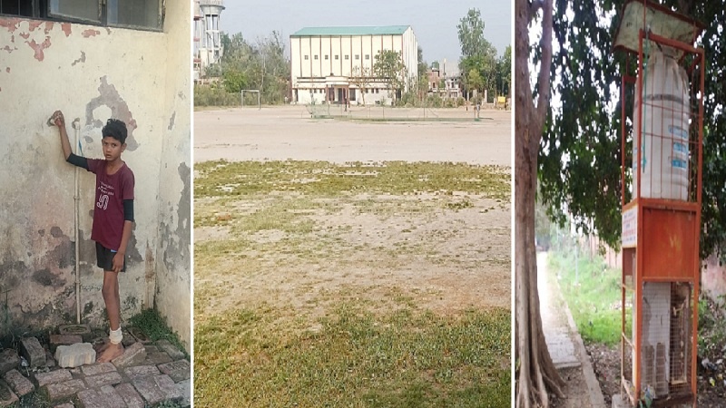 Banda: No water for players at sports stadium dust flying on field