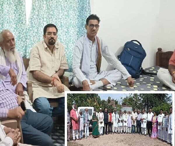 बांदा में कांग्रेसियों ने केन-बेतवा लिंक परियोजना के विरोध में की बैठक