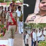 बांदा पुलिस लाइन में मृतक पुलिसकर्मी को दी गई भावभीनी श्रद्धांजलि