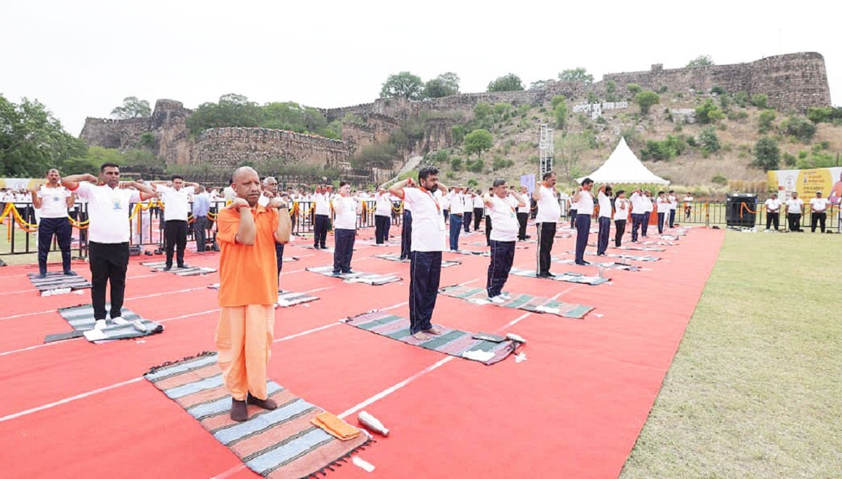 CMYogi performed exercises in Jhansi