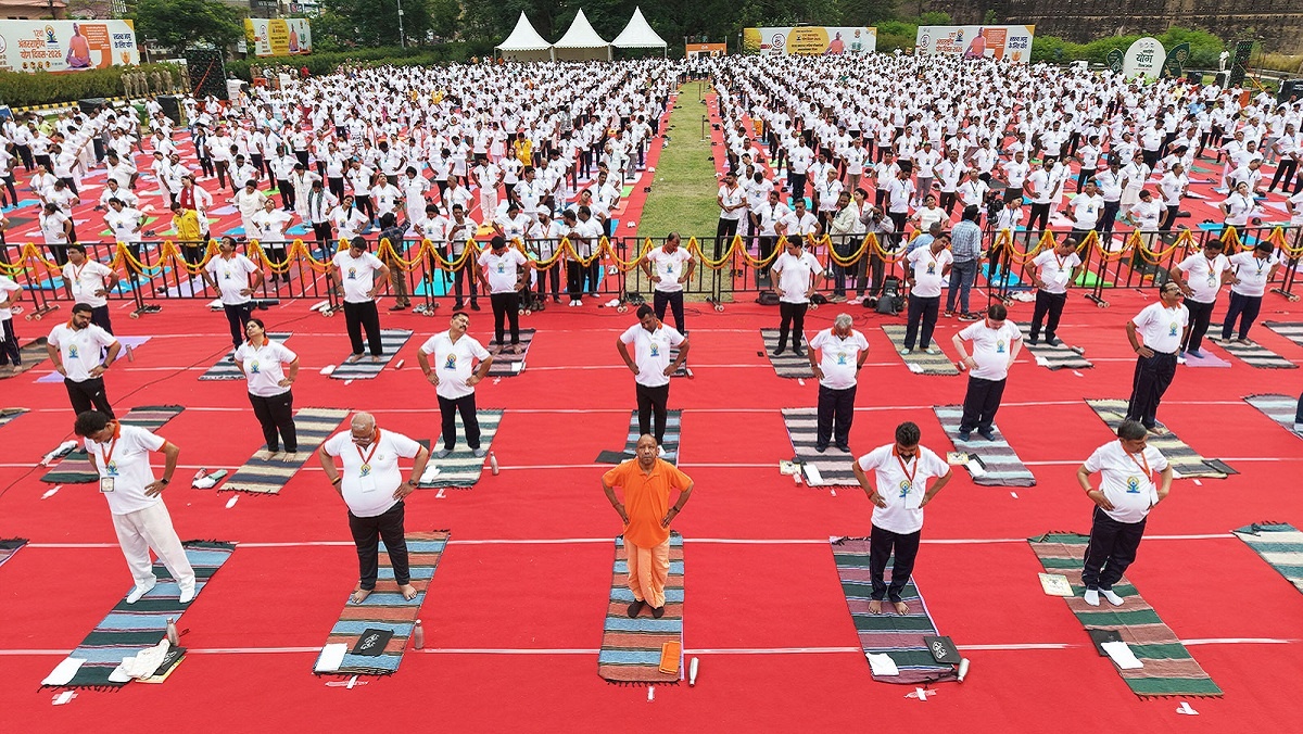 CMYogi performed exercises in Jhansi