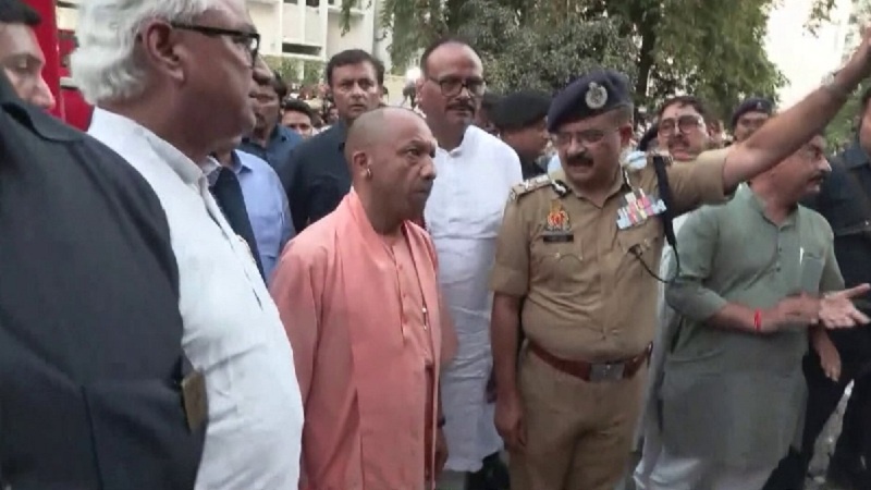 CMYogi at lucknow-coaching-centre-fire