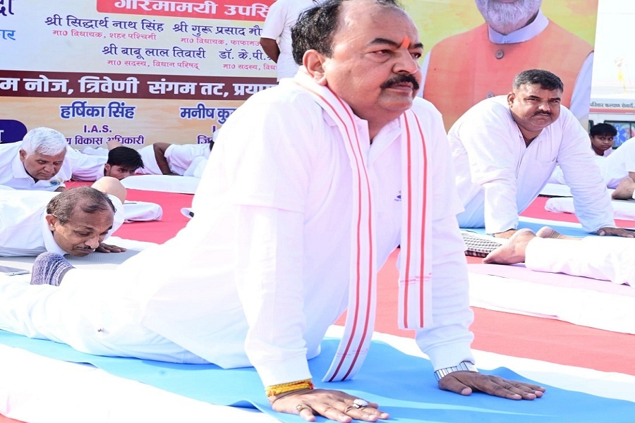 CMYogi performed exercises in Jhansi