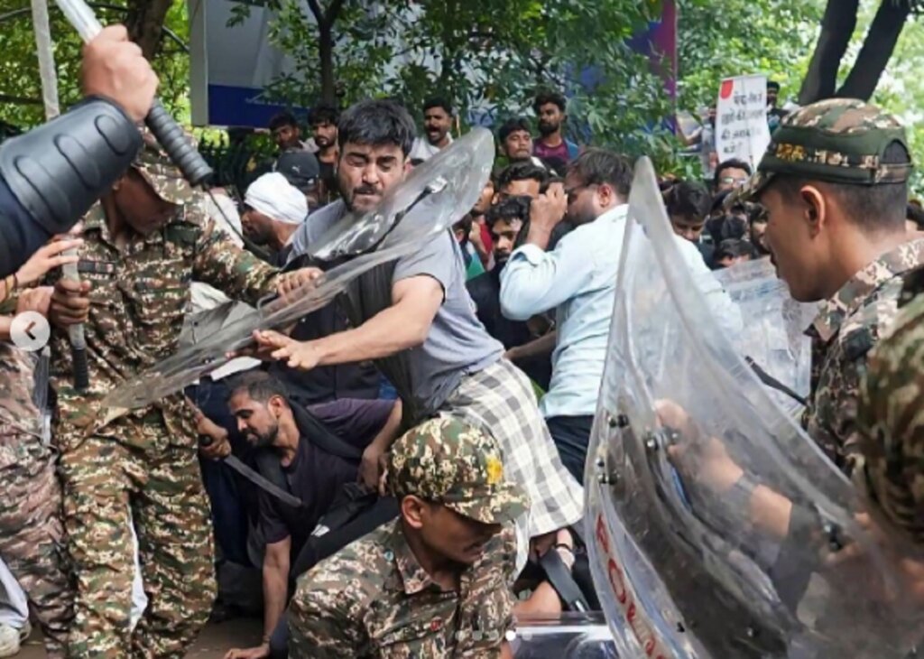 दिल्ली सीजेपी प्रदर्शन