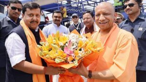 नितिन नबीन और योगी आदित्यनाथ।