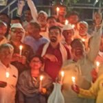 बांदा में कांग्रेसियों ने छात्र-छात्रों को दी श्रद्धांजलि