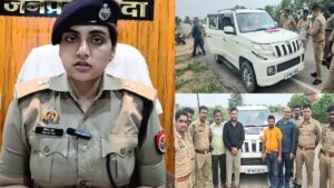 पुलिस हिरासत में फर्जी अधिकारी।