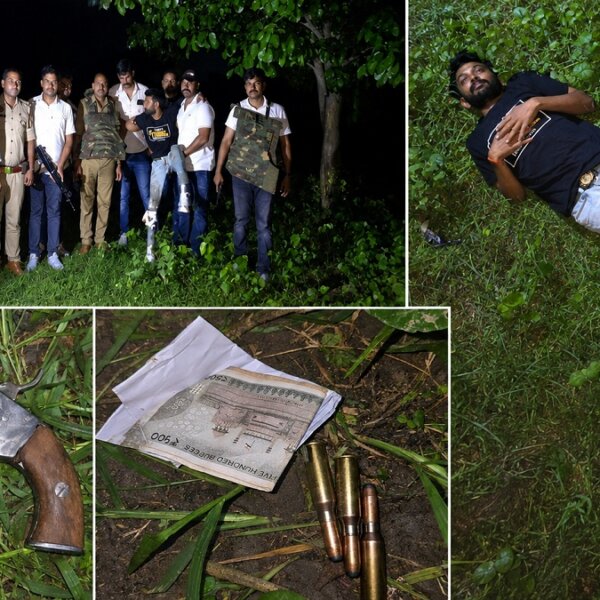 बांदा में बड़ी पुलिस मुठभेड़, पेशी से भागा अपराधी हुआ गिरफ्तार