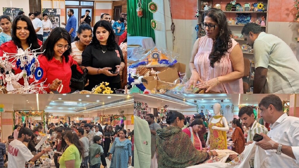 बांदा में आयोजित ट्रेंड फेयर में की फोटोज का कोलाज