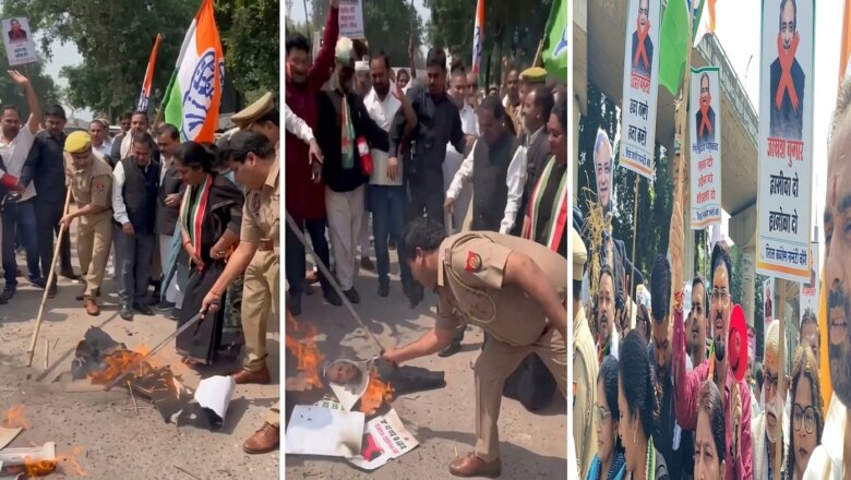 बांदा में कांग्रेसियों ने फूंका चुनाव आयुक्त ज्ञानेश कुमार का पुतला-नारेबाजी