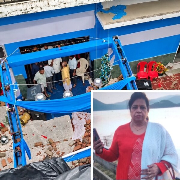सीतापुर: गणेश महोत्सव में पंजाबी धर्मशाला का छज्जा गिरा, दो महिलाओं की मौत-कई घायल